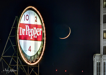 Crescent Moon Set and Dr. Pepper Sign By Terry Aldhizer